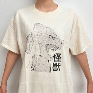 Acky Bright "Kawaii Kaiju" T-Shirt (Color Natural, Unisex)*