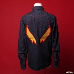 Darkness Heels Ultraman Belial Black Denim Shirt