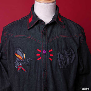 Darkness Heels Ultraman Belial Black Denim Shirt