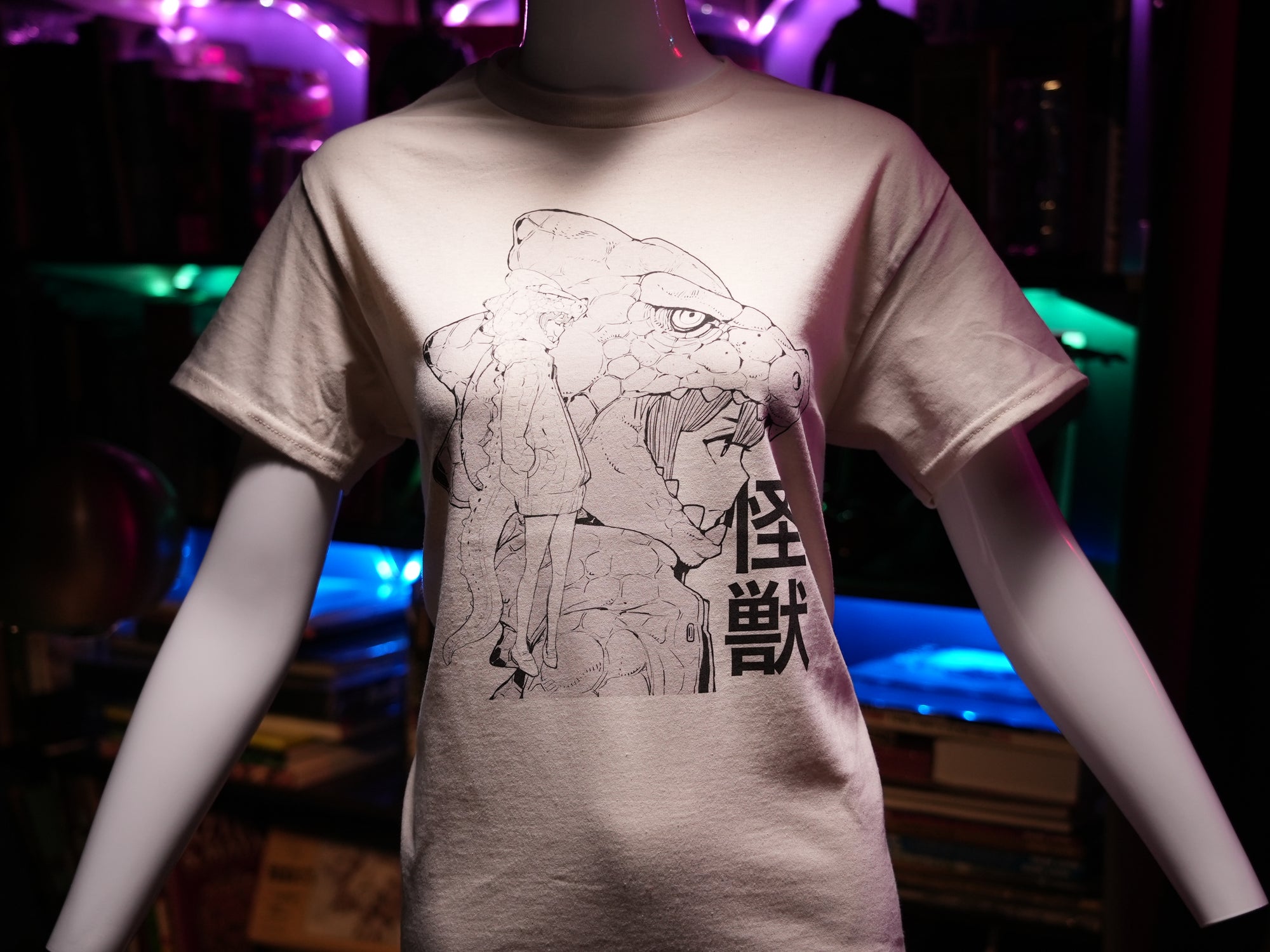 Acky Bright "Kawaii Kaiju" T-Shirt (Color Natural, Unisex)