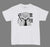 Acky Bright "Mask Girl" T-Shirt (Color Light Gray, Unisex)*
