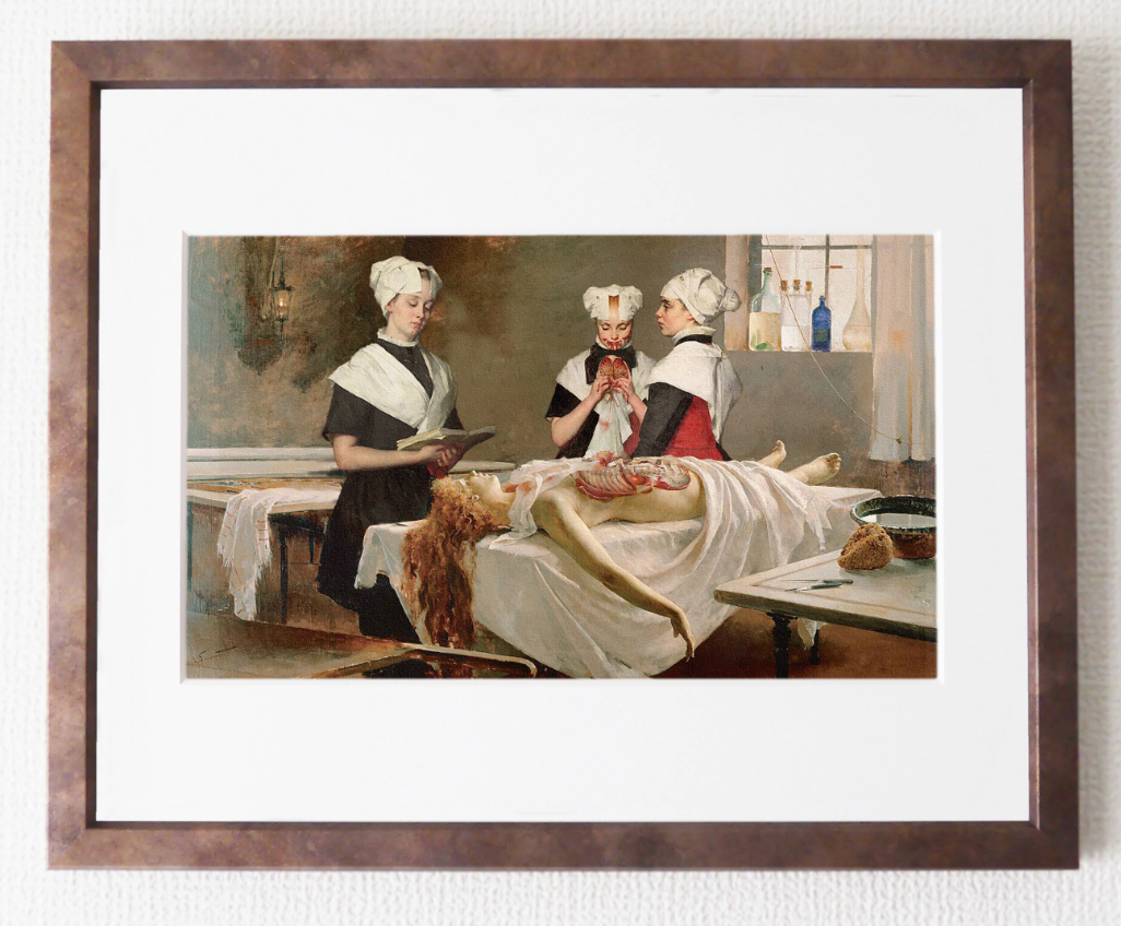 Eimi Suzuki Art Print "Three Girls in the Morgue"