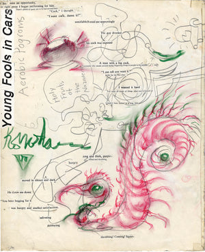 Paul Komoda ORIGINAL Sketchbook page 11a/11b  c.1980-1990
