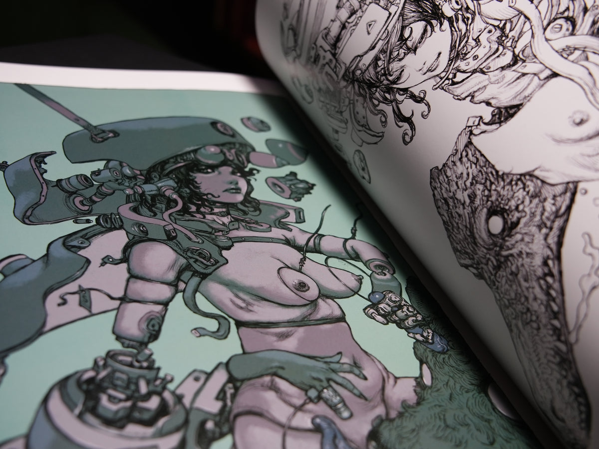 Hajime Sorayama, Rockin'Jelly Bean, Katsuya Terada "Tokyo Sweet Gwendoline" SIGNED BY SORAYAMA