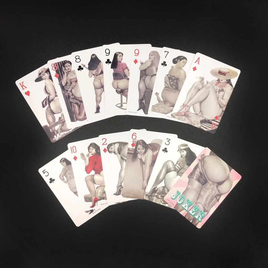 Namio Harukawa playing card produced and designed by Hajime Sorayama