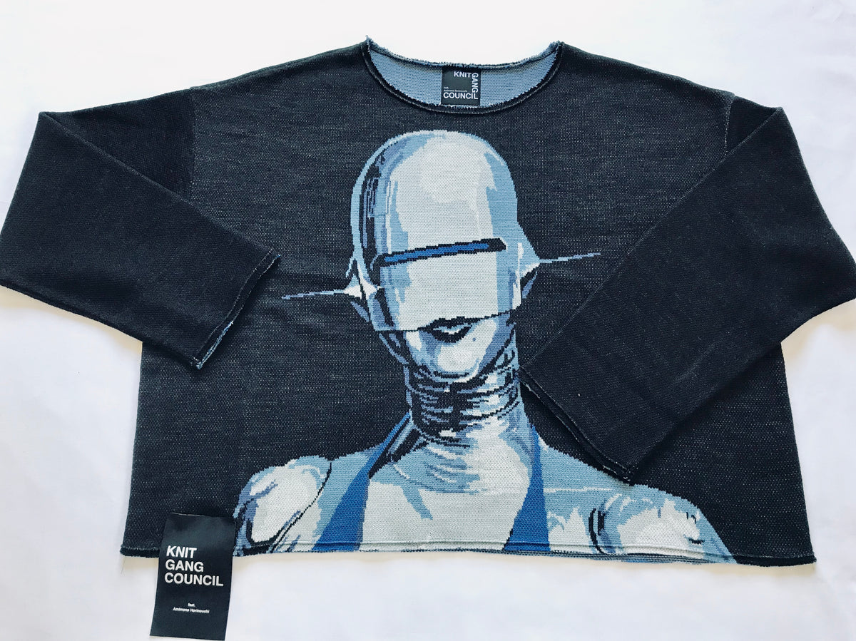 Hajime Sorayama Knit Shirt- KNIT GANG COUNCIL CREWNECK SWEATER "SEXY ROBOT"