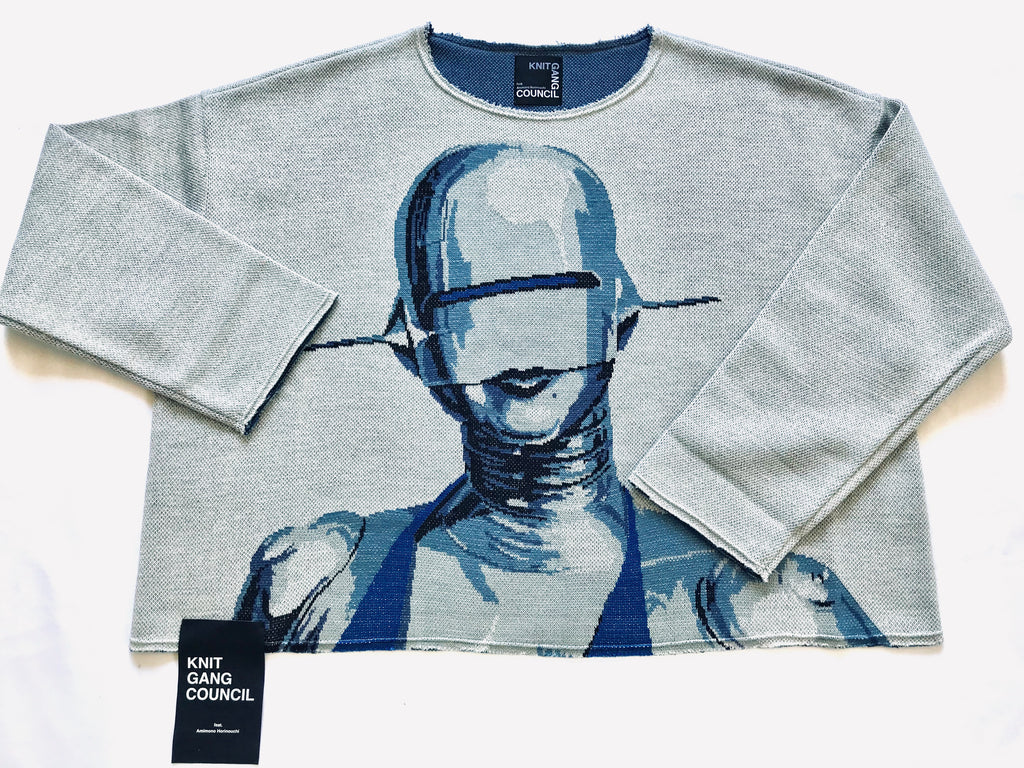 Hajime Sorayama Knit Shirt- KNIT GANG COUNCIL CREWNECK SWEATER 