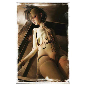 Etsuko Miura "The Doll Bride of Frankenstein" Aluminum-like hairline paper cover SIGNED