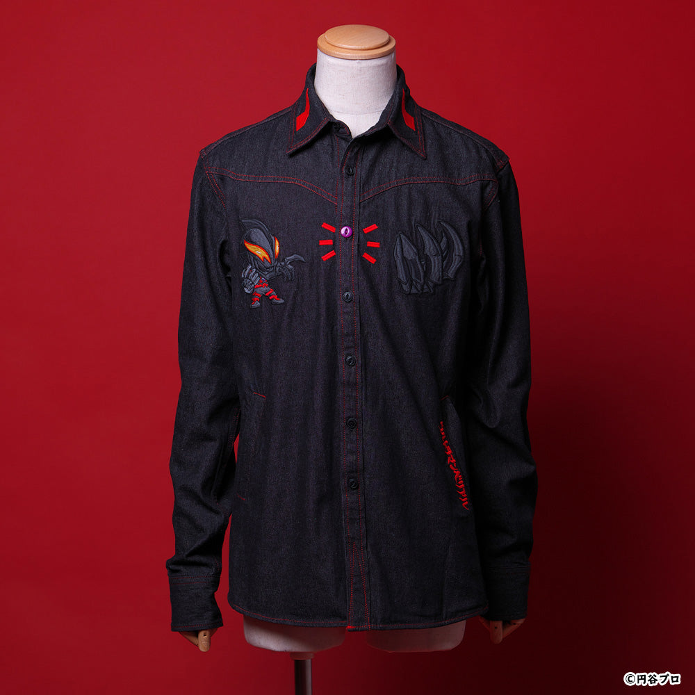 Darkness Heels Ultraman Belial Black Denim Shirt