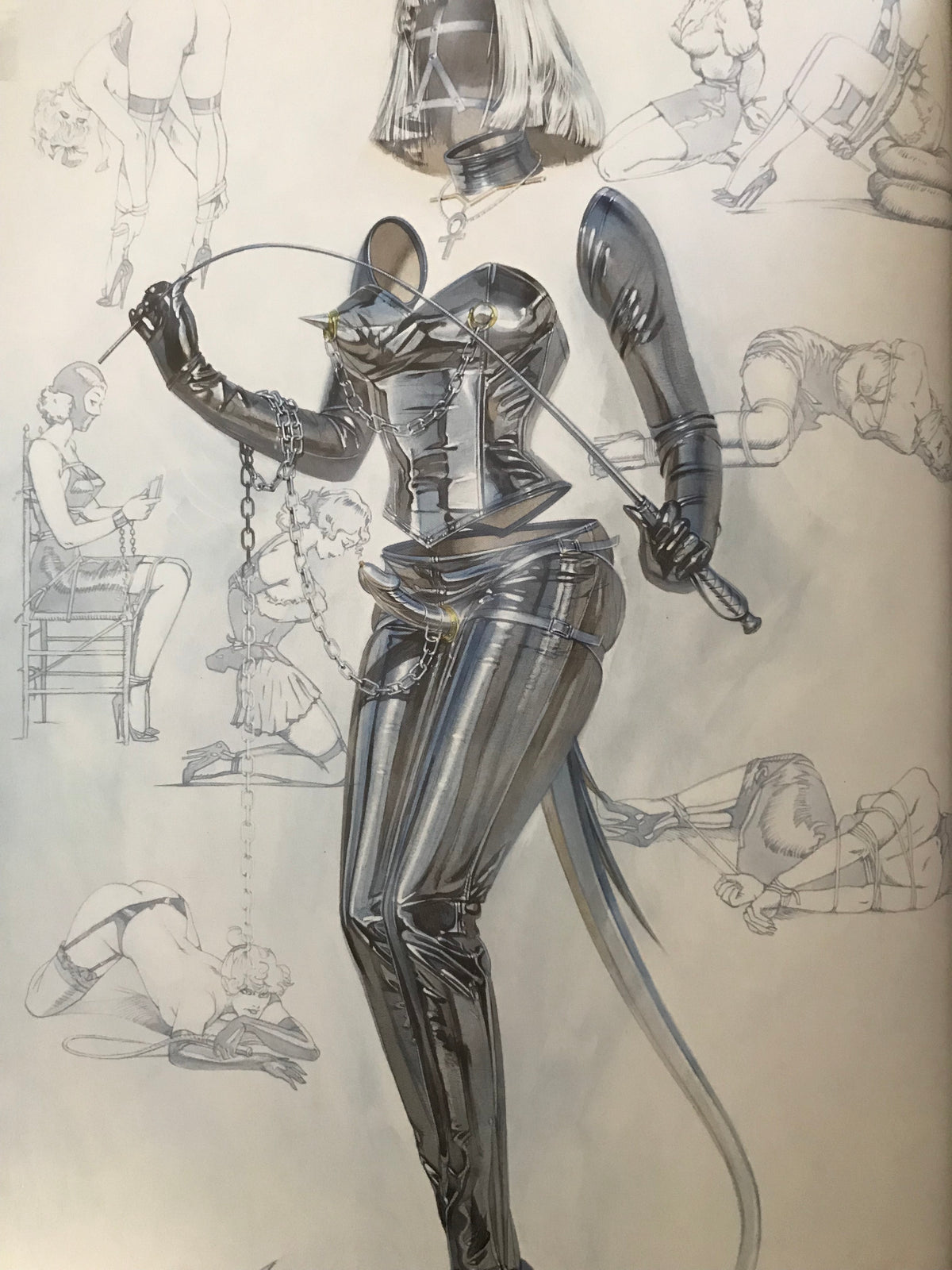 Hajime Sorayama, Rockin'Jelly Bean, Katsuya Terada "Tokyo Sweet Gwendoline" SIGNED BY SORAYAMA